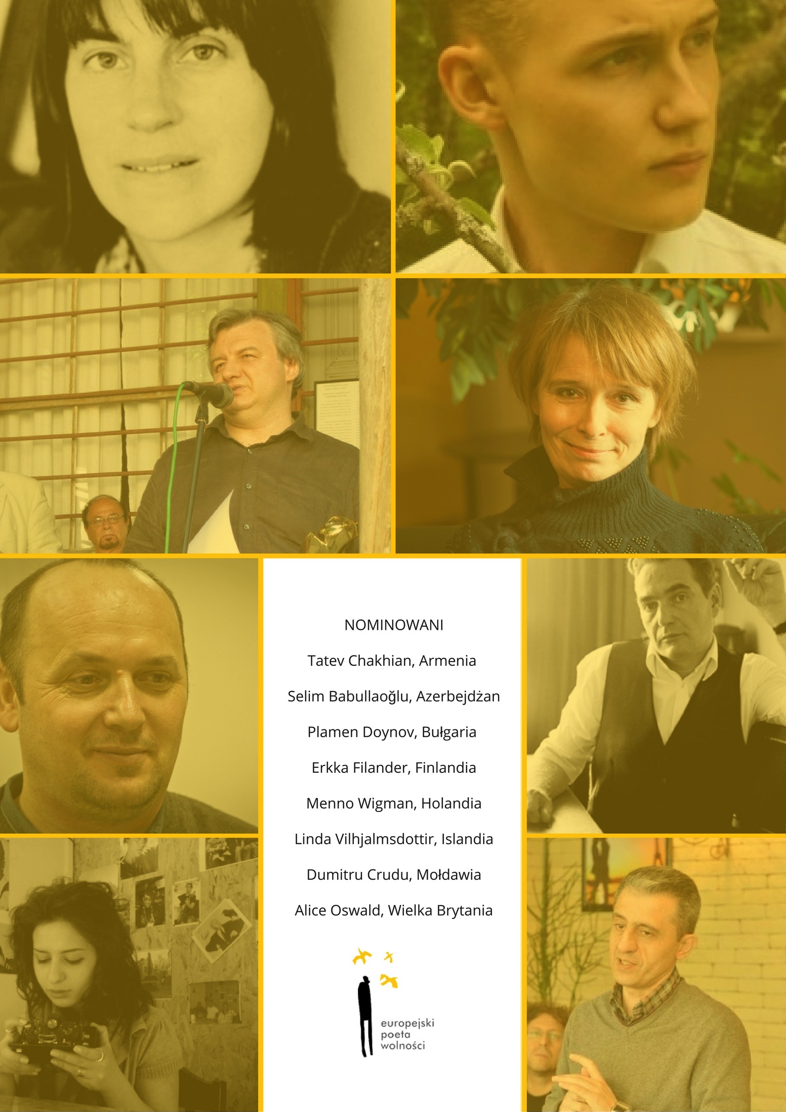 Nominowani do Nagrody Europejski Poeta Wolności