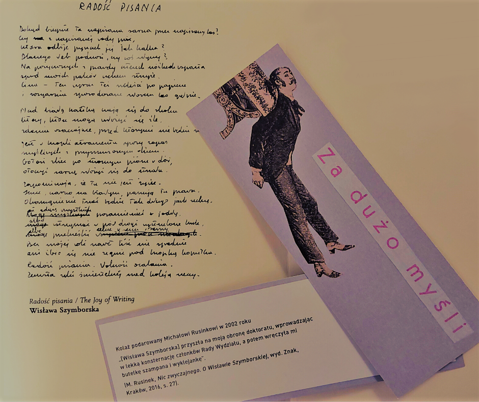 Zakładka "Za dużo myśli"