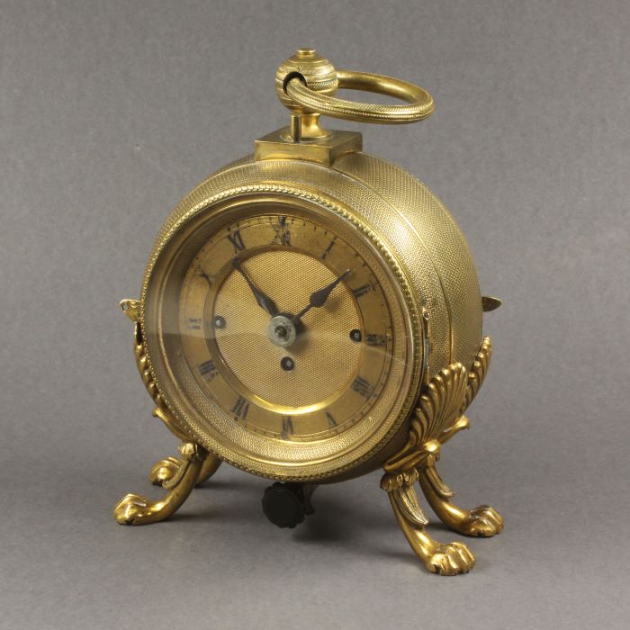 Zegar Aleksandra Fredry, mosiądz, zbiory Muzeum Literatury